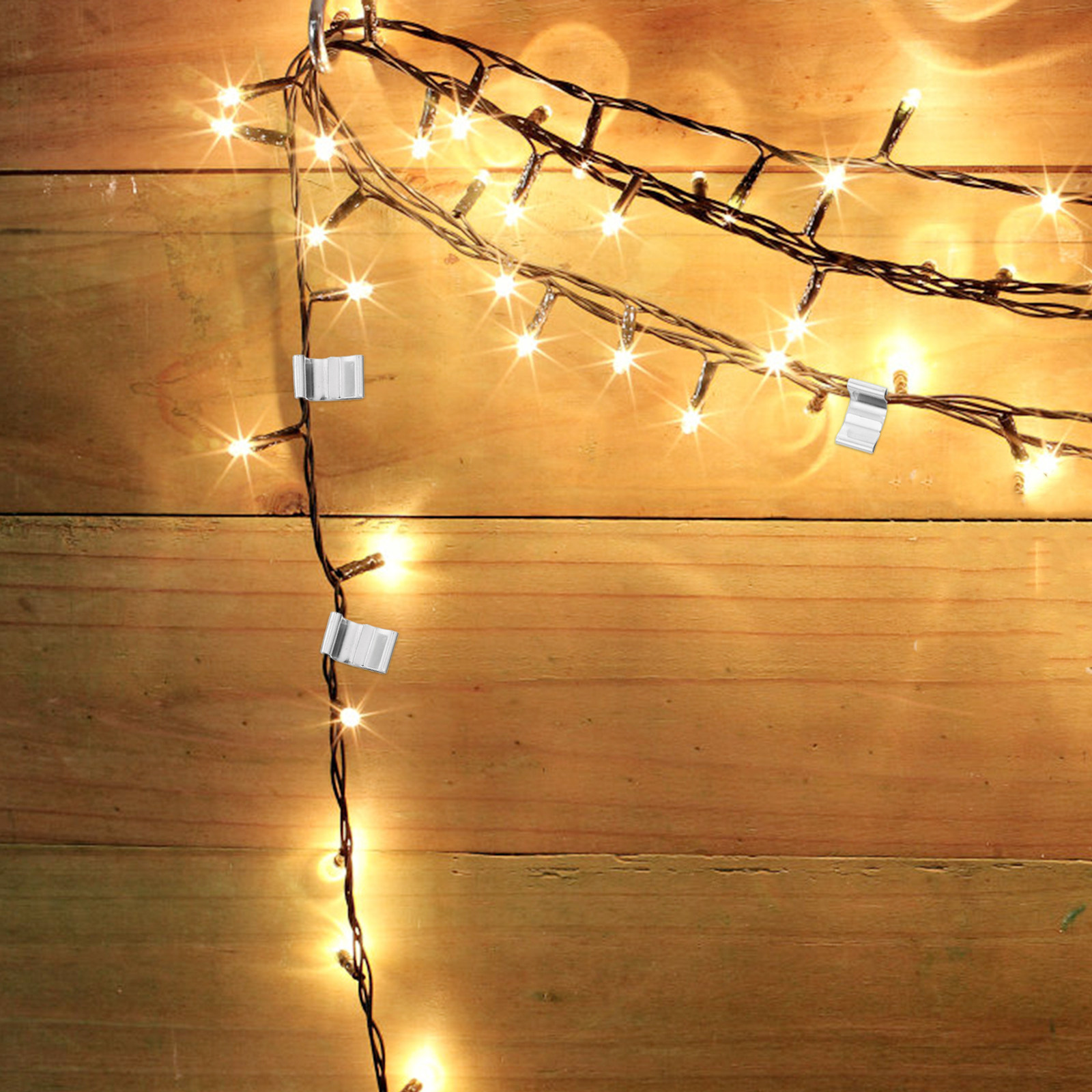Outdoor Lighting Tree - 100Pcs Rust Resistant Metal Gutter String