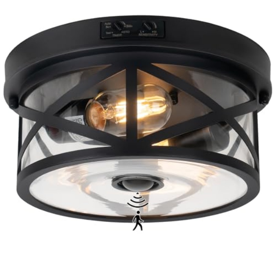 Outdoor Lighting With Sensor - Motion Sensor Outdoor Ceiling Light, Adjustable