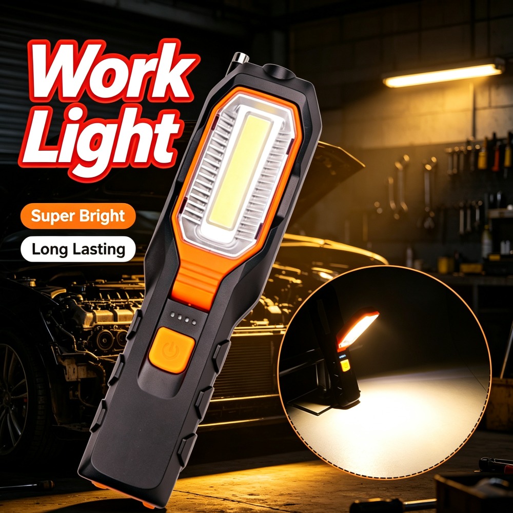 Outdoor Lighting Battery - New LED Work Light Built‑in Battery