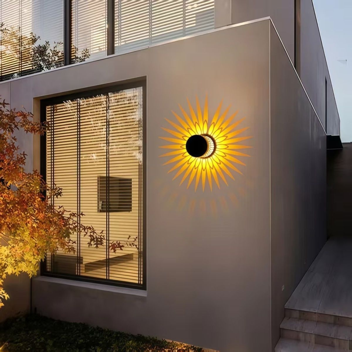 Outdoor Lighting With Sensor - Solar Powered Sensor Garden Light Waterproof