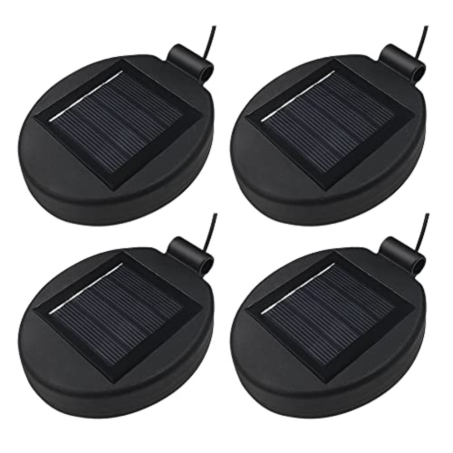 Outdoor Lighting Patio - Solar Lantern Top LED Panel Lantern