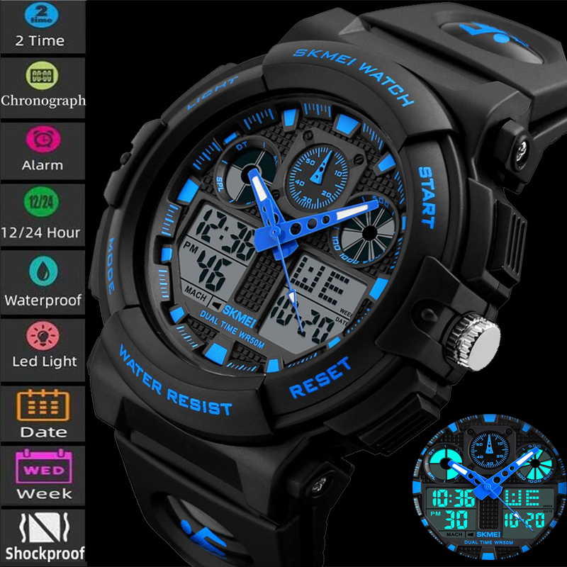 2017 New SKMEI Men Sports Watc - Outdoor Lighting For Steps ulasan dan harga