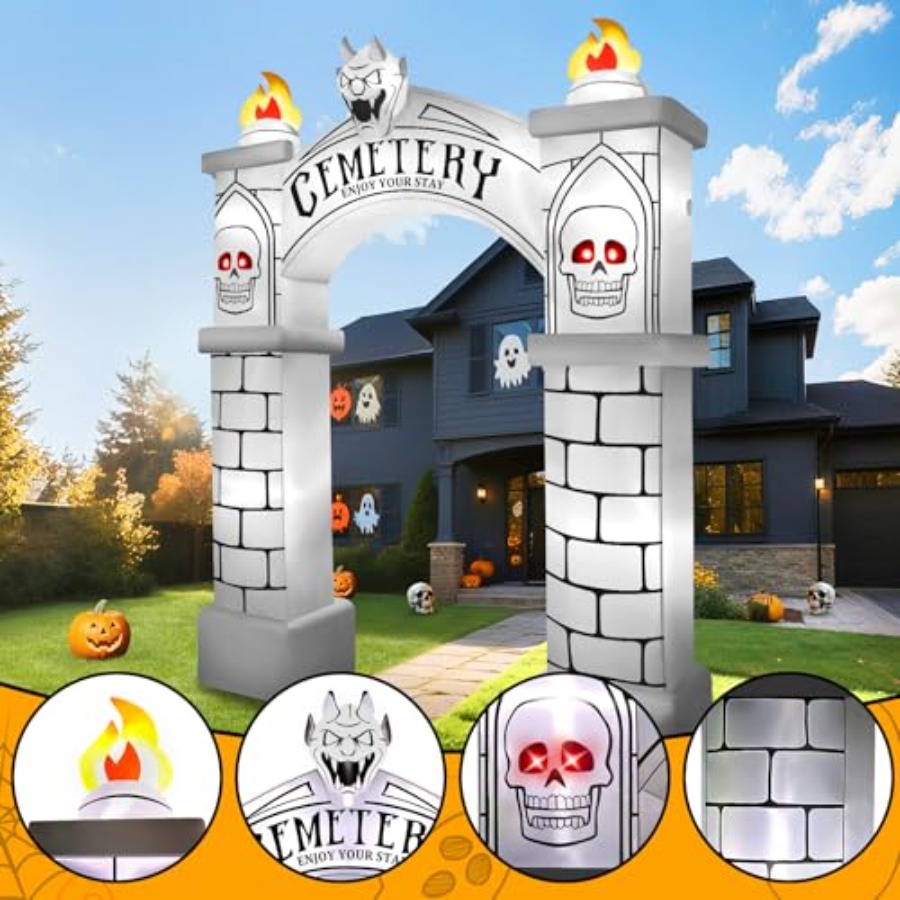 10FT Tall Halloween Archway In - Lighting Wedding Outdoor ulasan dan harga