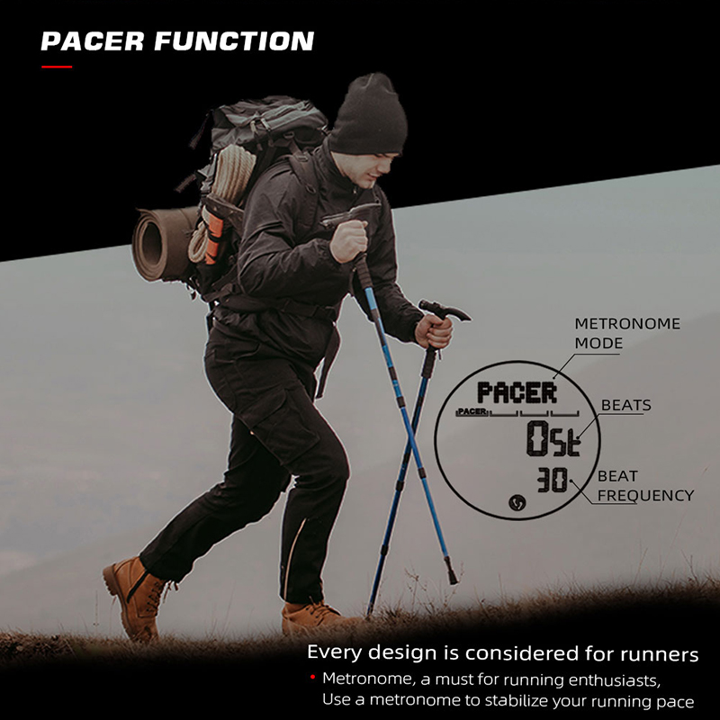 Men's Digital Watch Sports Sup - Outdoor Lighting For Steps ulasan dan harga