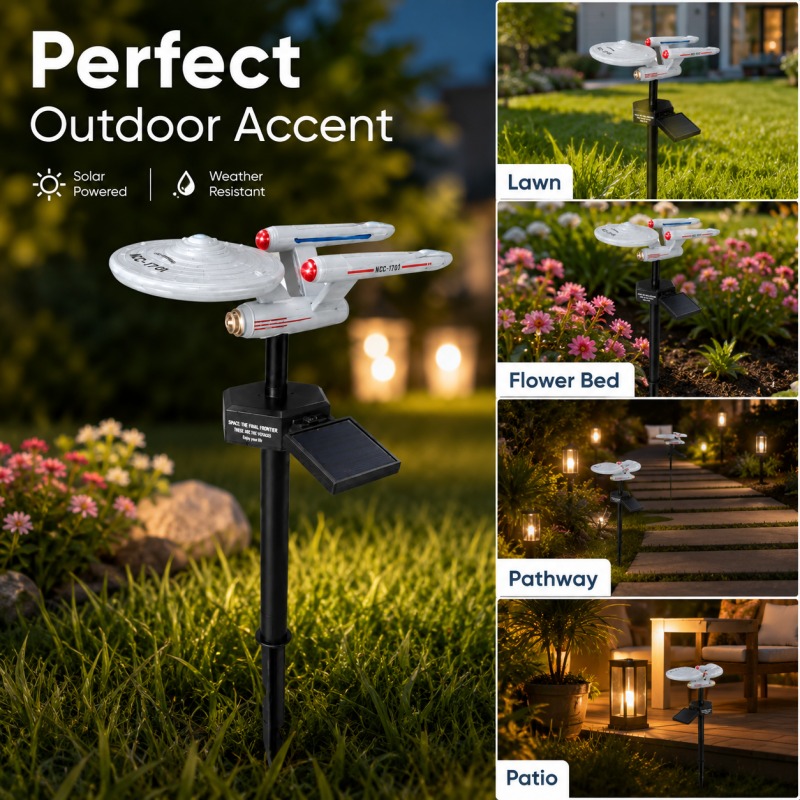 Star Trek USS Enterprise Solar - Outdoor Lighting Under Pergola ulasan dan harga