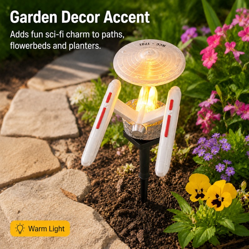 Star Trek USS Enterprise Solar - Outdoor Lighting Under Pergola ulasan dan harga