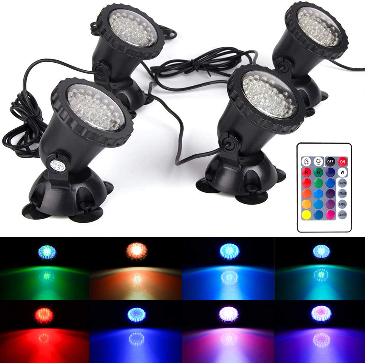 RGB LED Underwater Light IP68  - Pond Light Submersible ulasan dan harga