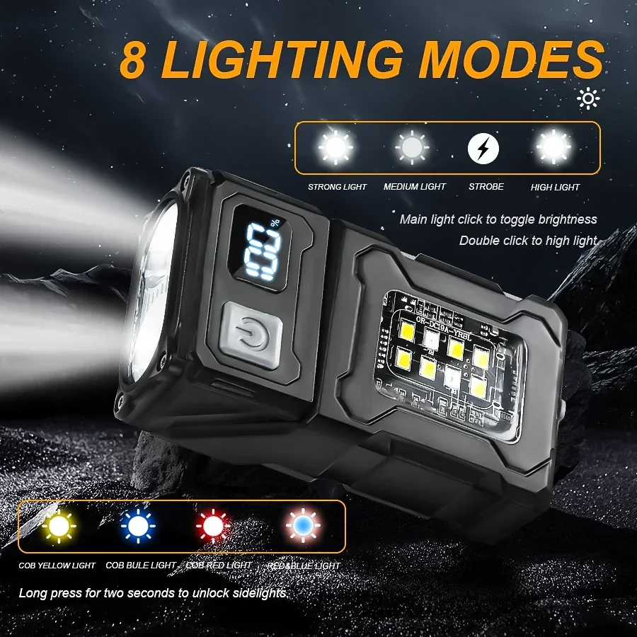 Mini Portable LED COB Flashlig - Outdoor Lighting Battery ulasan dan harga