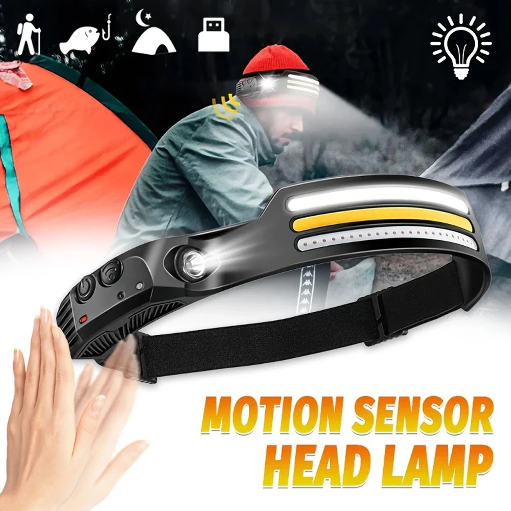 Rechargeable COB LED Induction - Outdoor Lighting With Sensor ulasan dan harga