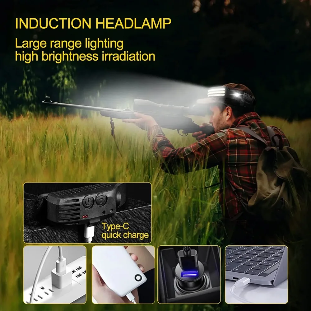 Rechargeable COB LED Induction - Outdoor Lighting With Sensor ulasan dan harga