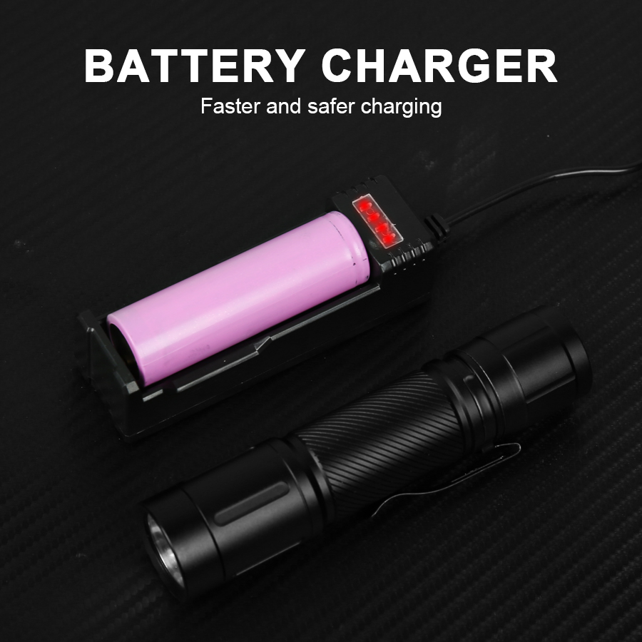 1200LM Fixed Focus LED Flashli - Outdoor Lighting Battery ulasan dan harga