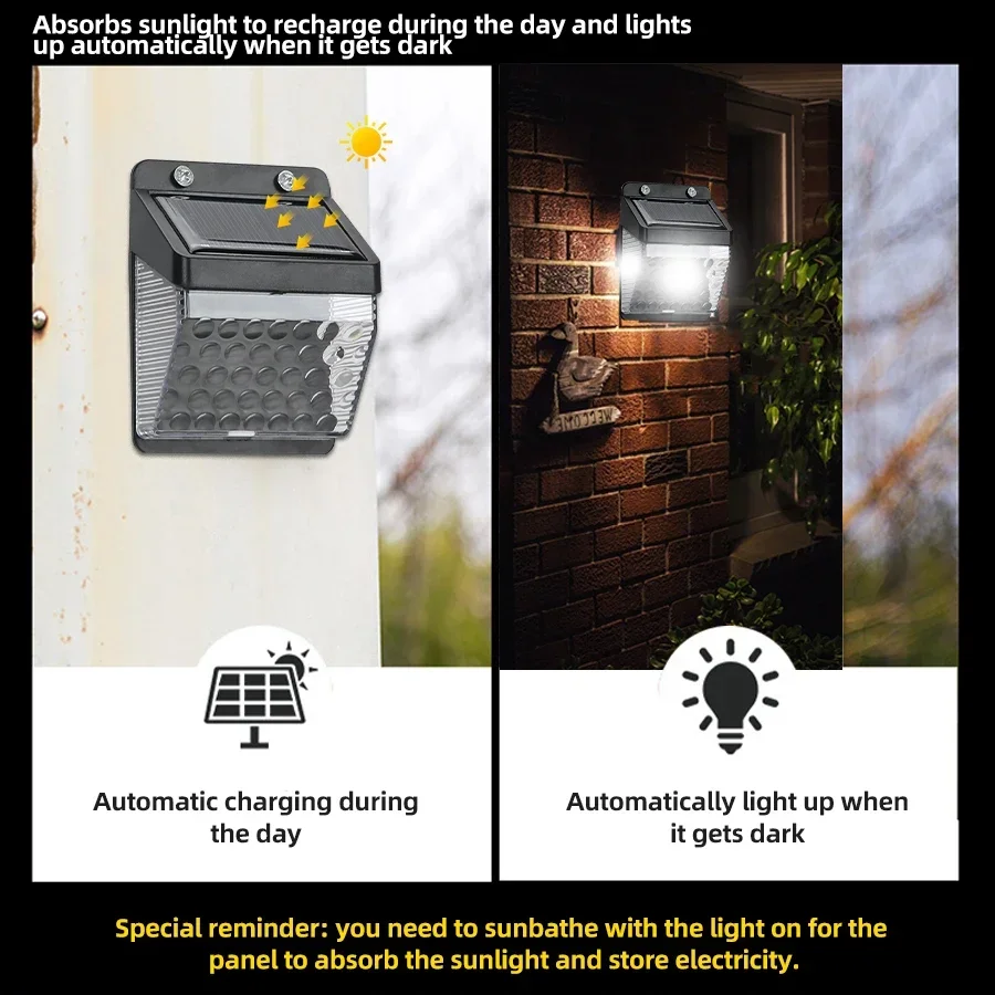 LED Solar Light PIR Motion Sen - Outdoor Lighting With Sensor ulasan dan harga