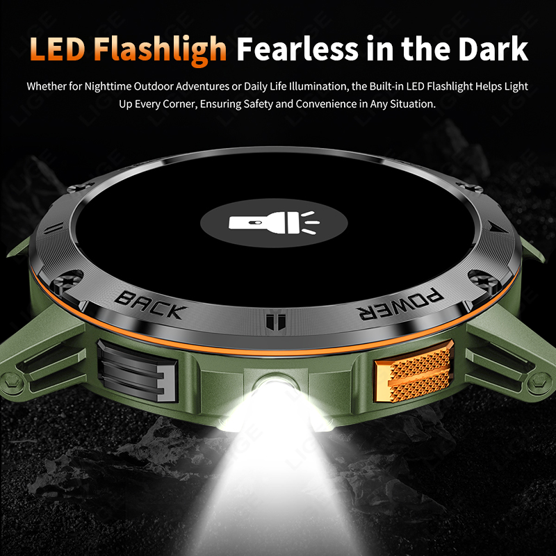 LIGE 400mAh Military Grade Men - Outdoor Lighting For Steps ulasan dan harga