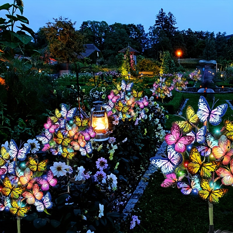 Solar LED Butterfly Garden Lig - Outdoor Lighting Effects ulasan dan harga