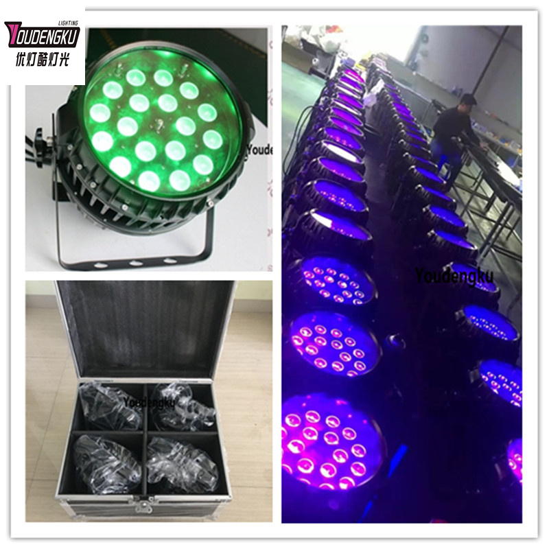 4 pieces with flycase 18*18w R - Outdoor Lighting Led Fixtures ulasan dan harga