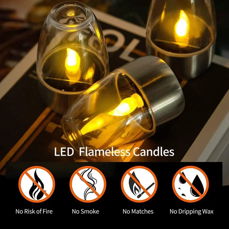 Solar Powered Flameless Candle - Outdoor Lighting Effects ulasan dan harga