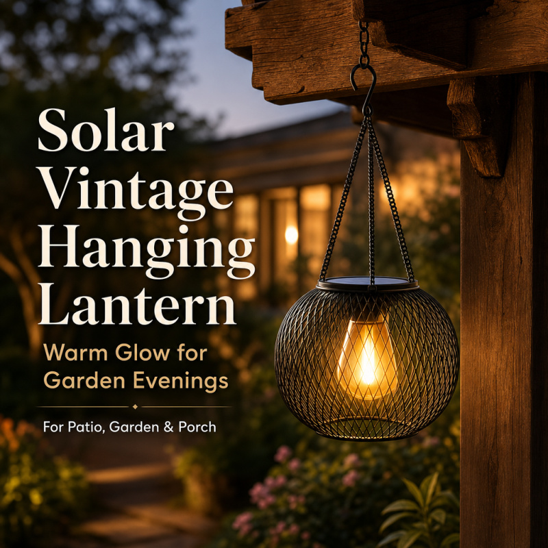 Solar Powered LED Hanging Floo - Outdoor Lighting Effects ulasan dan harga