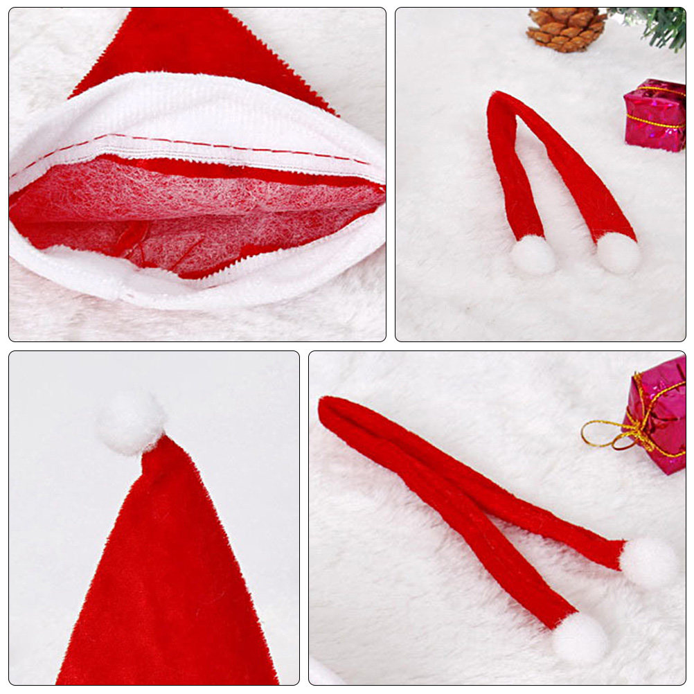 1Set Christmas Hat Scarf Decor - Outdoor Lighting Tree ulasan dan harga