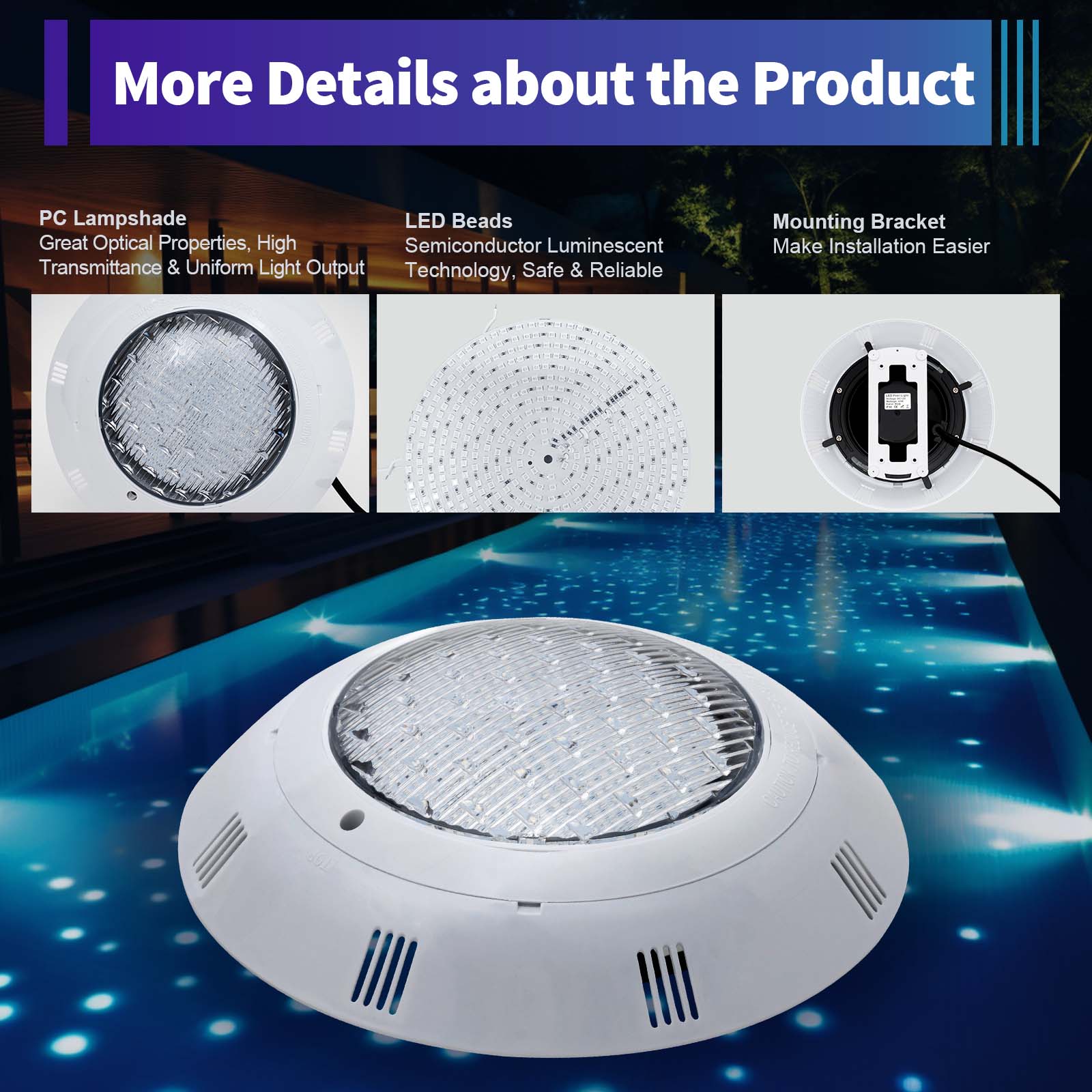 45W & 36W RGB LED Pool Light I - Pond Light Submersible ulasan dan harga