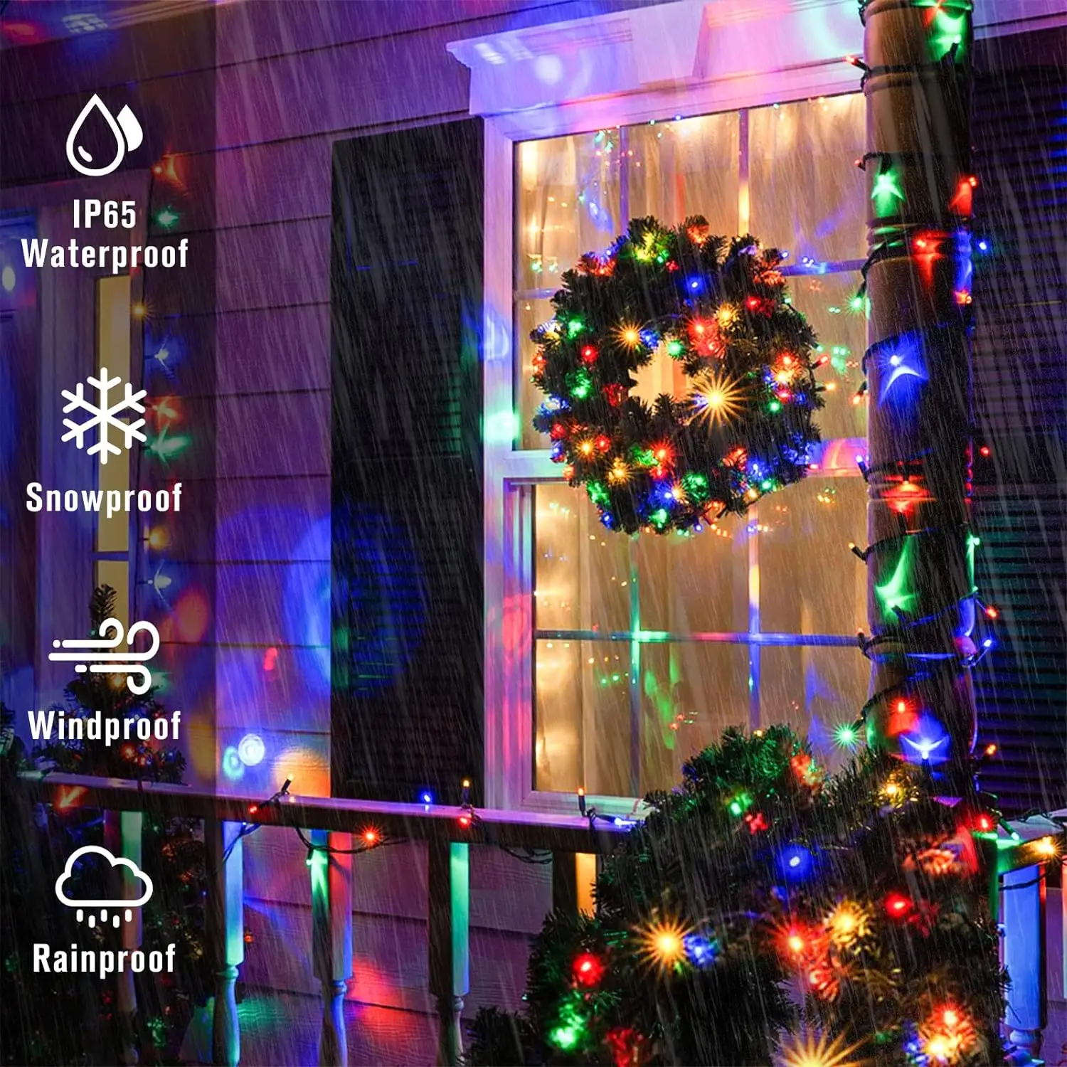 LED Solar Light String 8 Funct - Outdoor Lighting Under Pergola ulasan dan harga