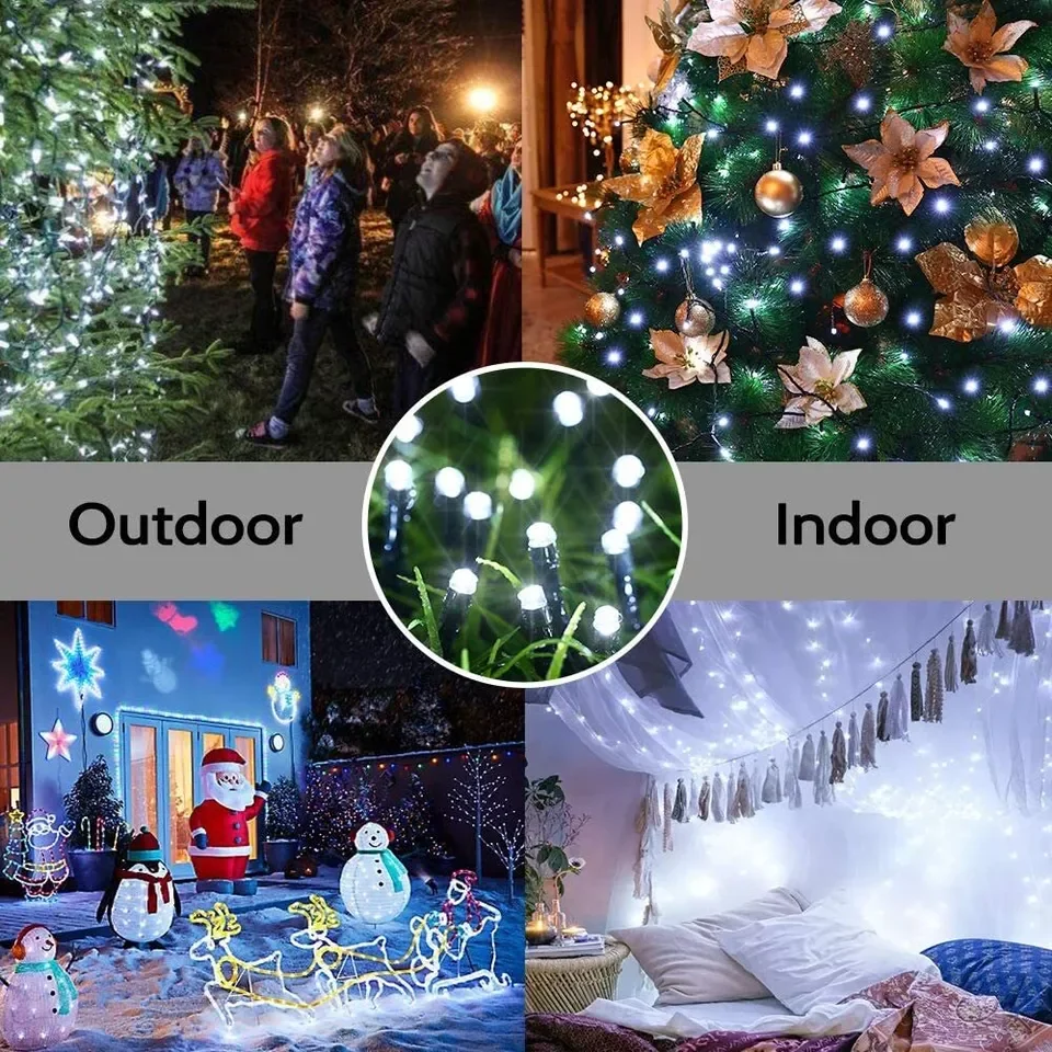 LED Solar Light String 8 Funct - Outdoor Lighting Under Pergola ulasan dan harga