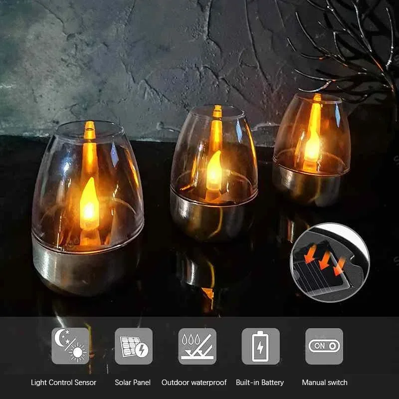 LED Stainless Steel Solar Cand - Outdoor Lighting Effects ulasan dan harga
