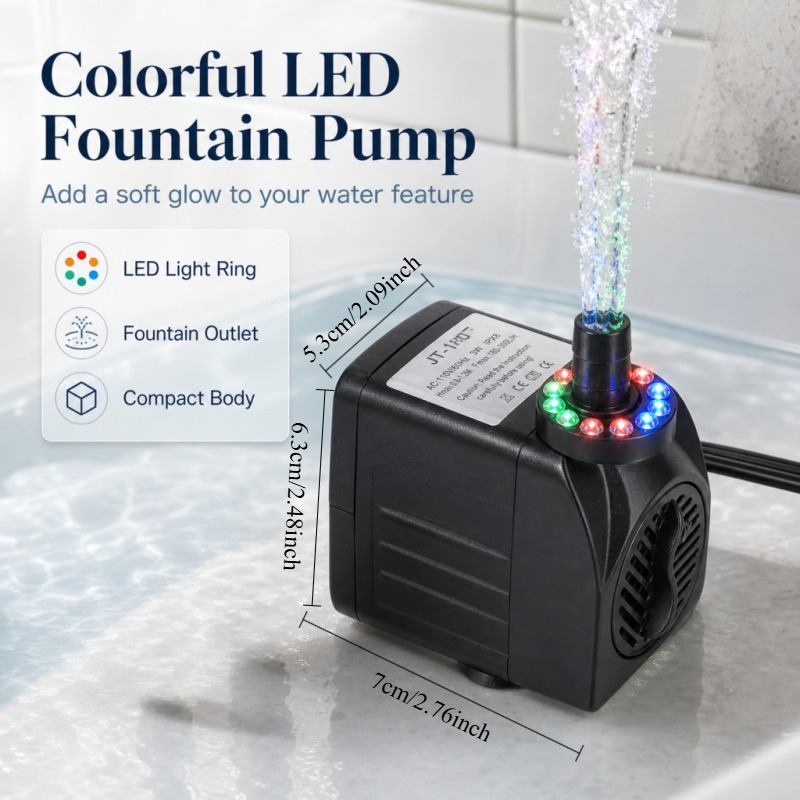 16W LED Light Fountain Pump Fi - Pond Light Submersible ulasan dan harga