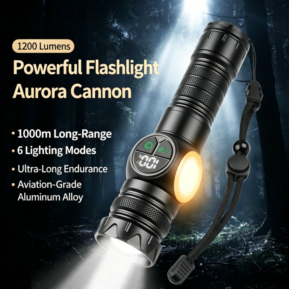 White Light LED Flashlight Typ - Outdoor Lighting Types ulasan dan harga