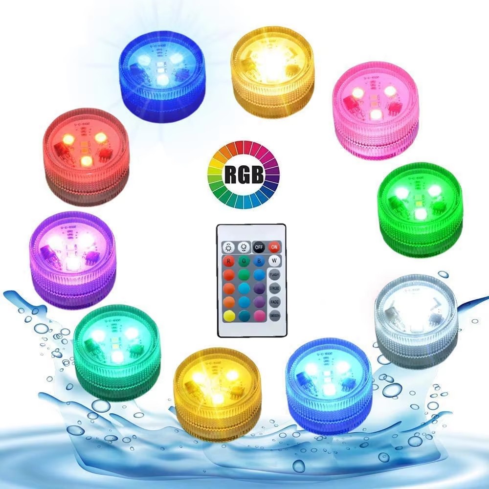 RGB 3/10 LED Underwater Light  - Pond Light Submersible ulasan dan harga