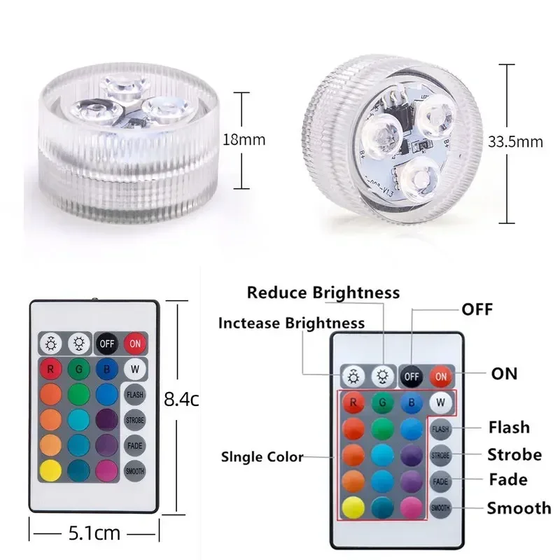 RGB 3/10 LED Underwater Light  - Pond Light Submersible ulasan dan harga