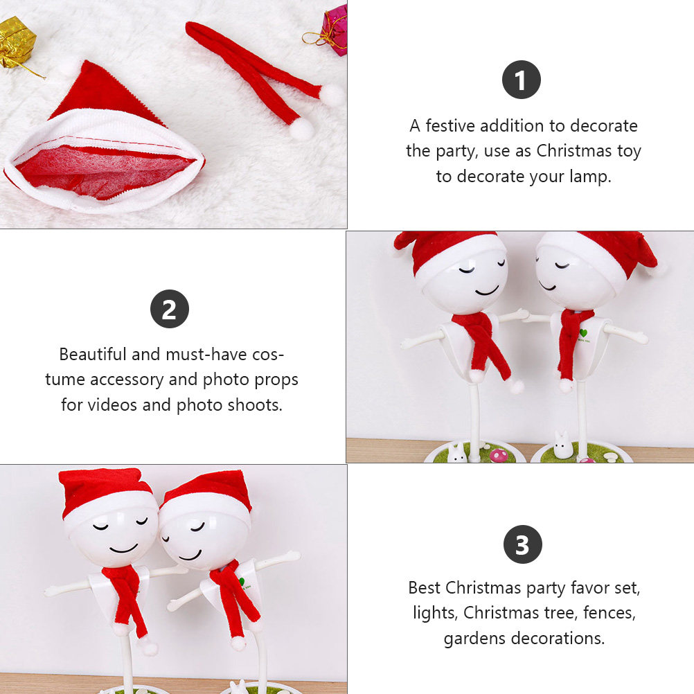 1Set Christmas Hat and Scarf S - Outdoor Lighting Tree ulasan dan harga
