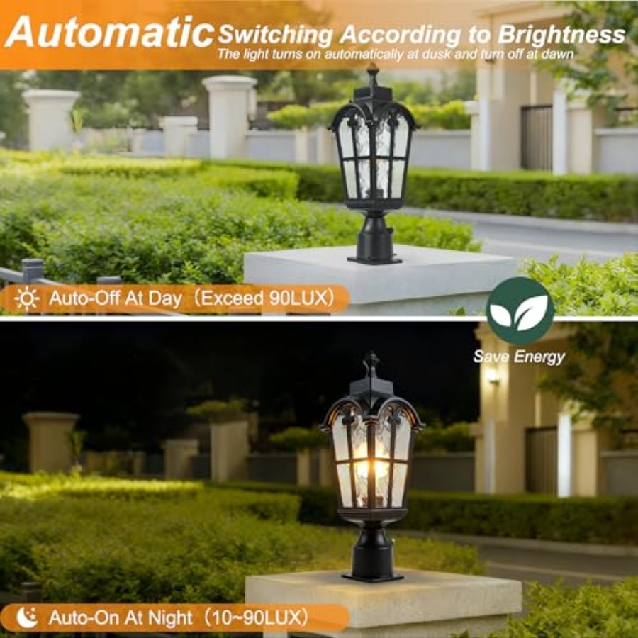 Sensor Outdoor Post Lights Wat - Outdoor Lighting Battery ulasan dan harga
