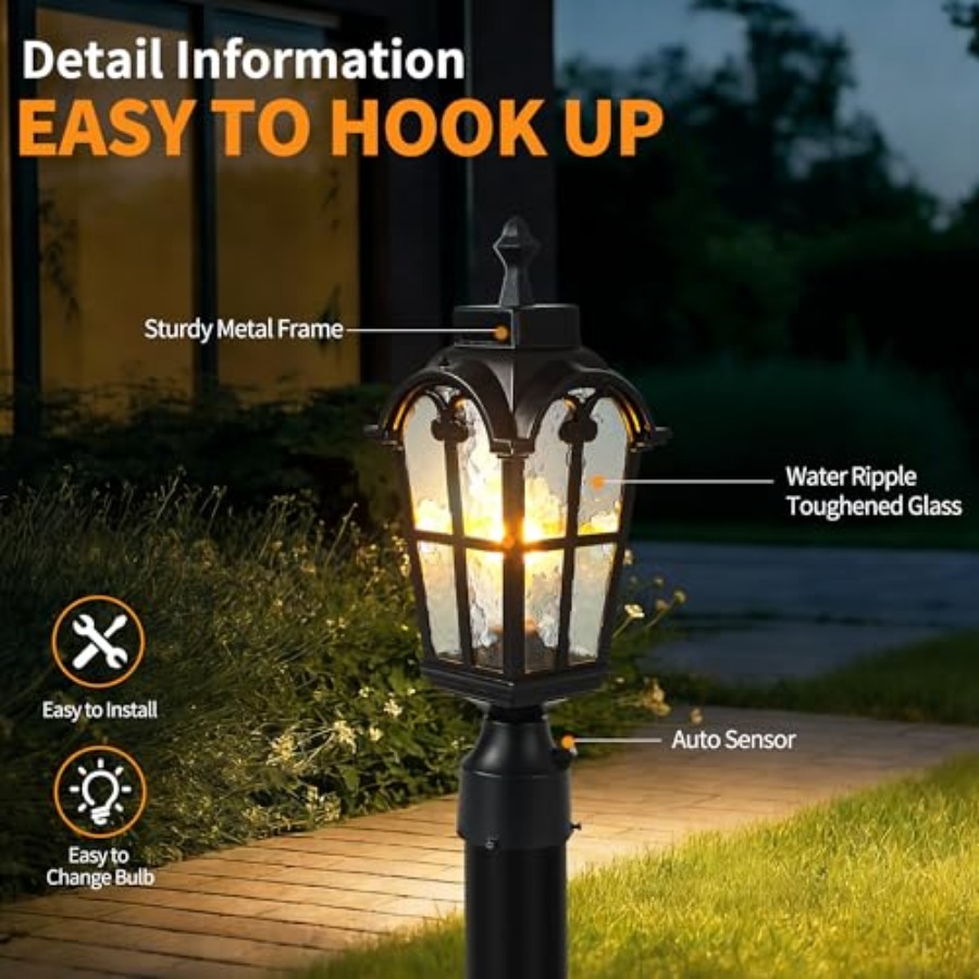 Sensor Outdoor Post Lights Wat - Outdoor Lighting Battery ulasan dan harga