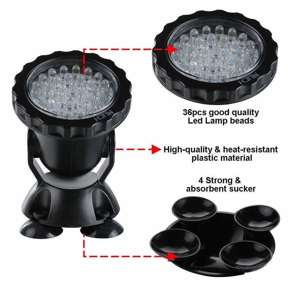 12V Submersible Pond Light Mul - Pond Light Submersible ulasan dan harga
