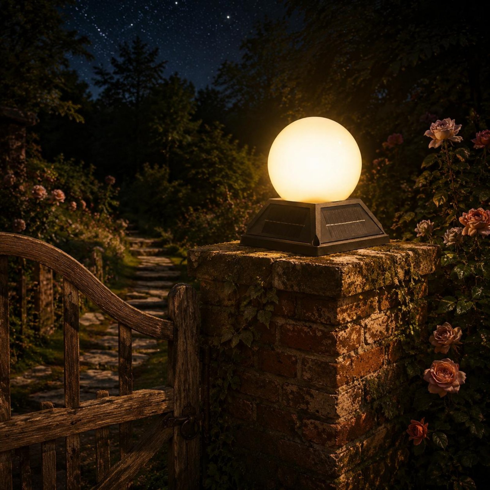Solar Post Cap Light Wireless  - Outdoor Lighting Wireless ulasan dan harga