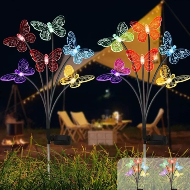 Solar Powered Butterfly Lights - Outdoor Lighting Battery ulasan dan harga