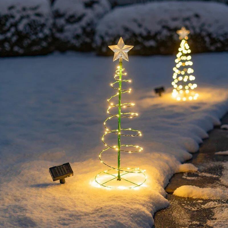 Solar Powered Christmas Tree L - Outdoor Lighting Tree ulasan dan harga