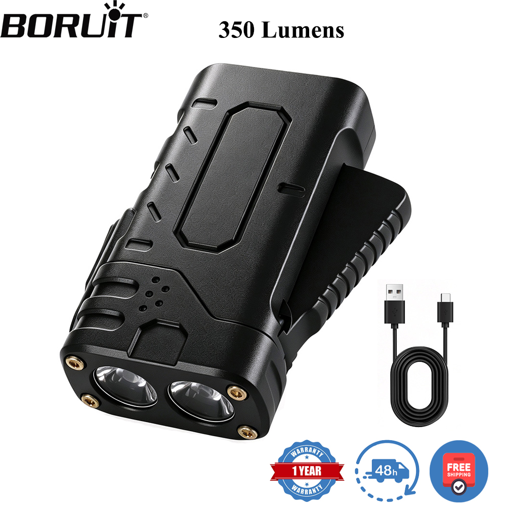 BORUIiT Hand Crank EDC LED Fla - Outdoor Lighting Types ulasan dan harga