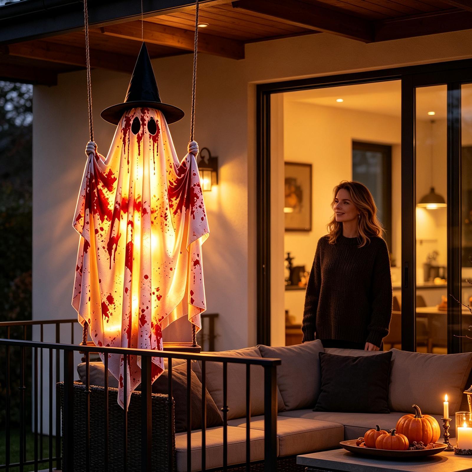 Outdoor Halloween Ghost with R - Outdoor Lighting Tree ulasan dan harga