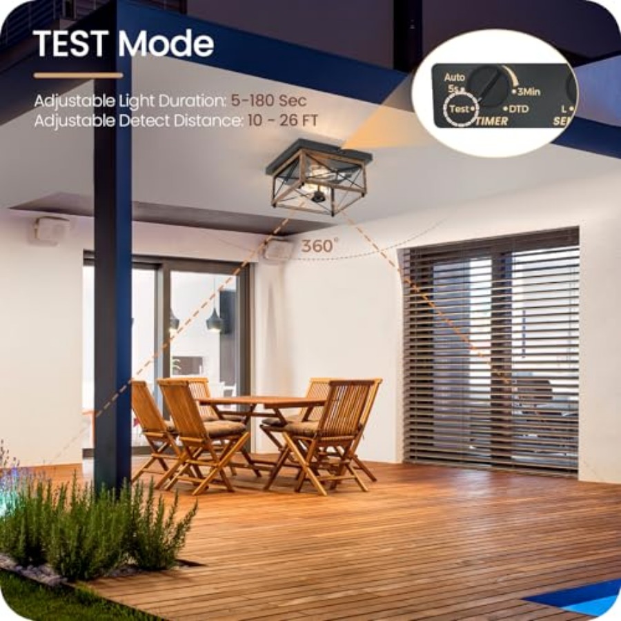 Outdoor Ceiling Light with Mot - Outdoor Lighting With Sensor ulasan dan harga