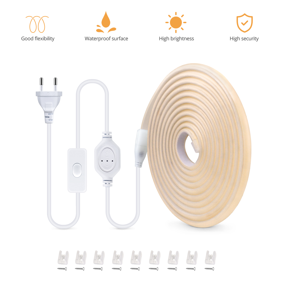 110V 220V COB LED Strip Outdoo - Outdoor Lighting Led Strip ulasan dan harga