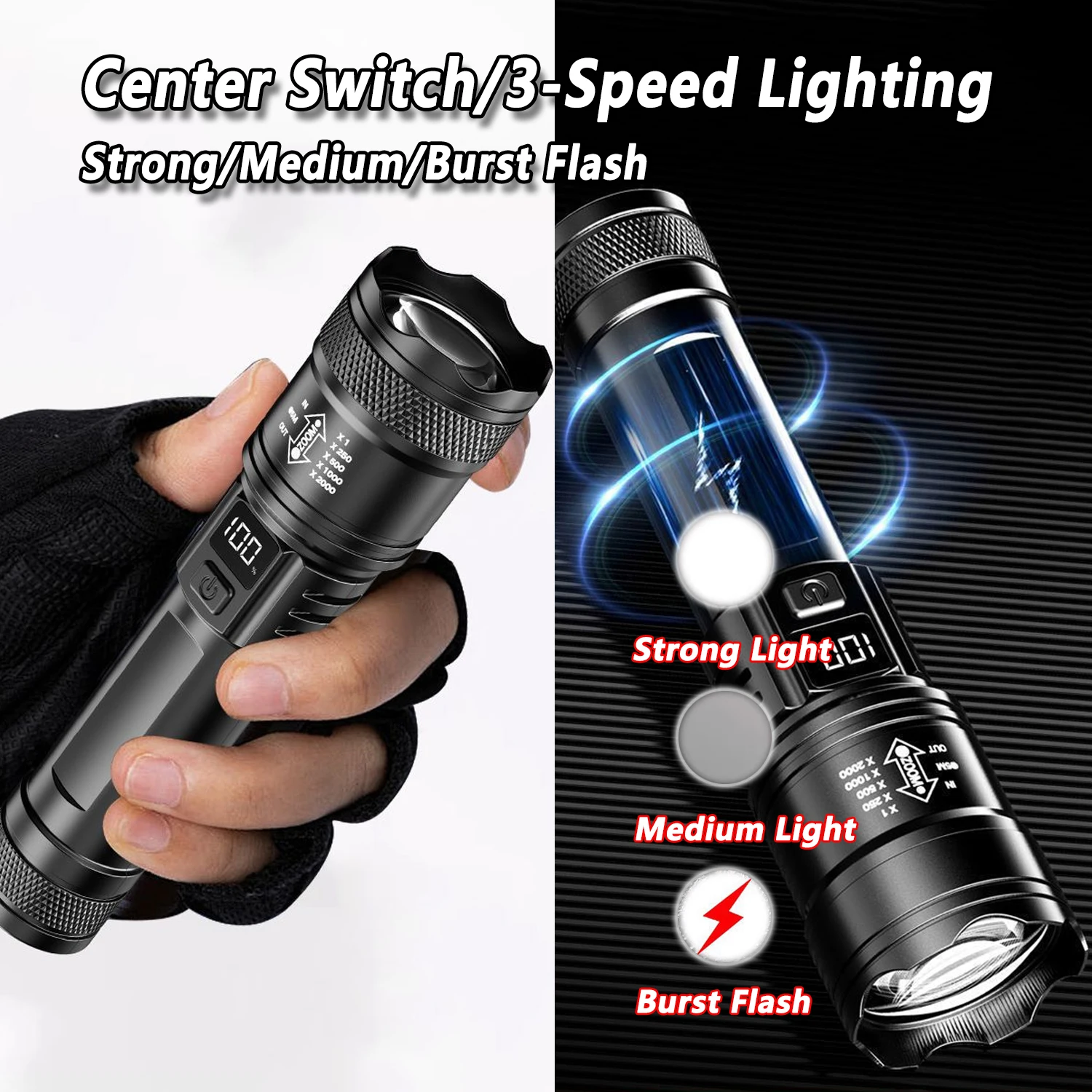 Ultra Bright LED Flashlight 20 - Outdoor Lighting Types ulasan dan harga
