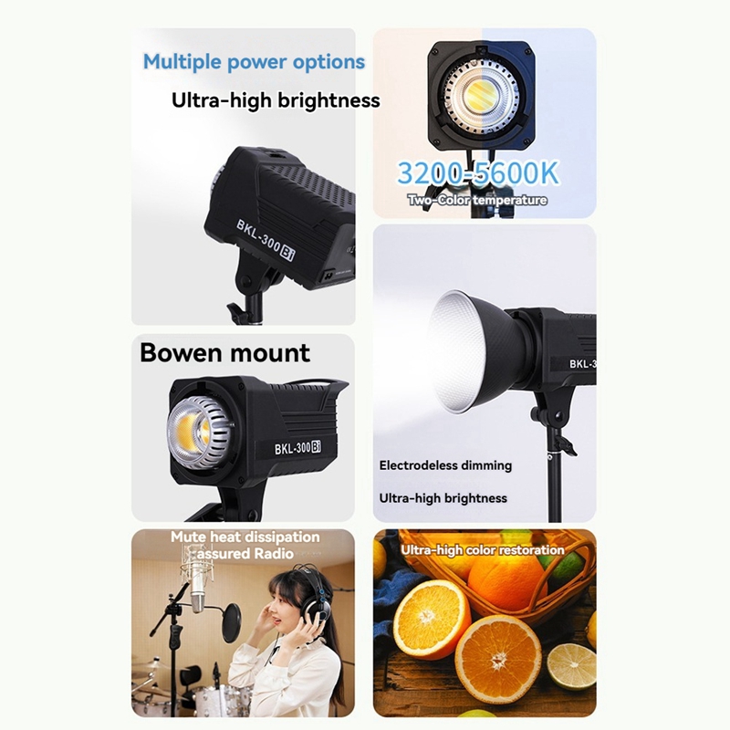 300W Bi LED Video Light, Conti - Outdoor Lighting Wireless ulasan dan harga