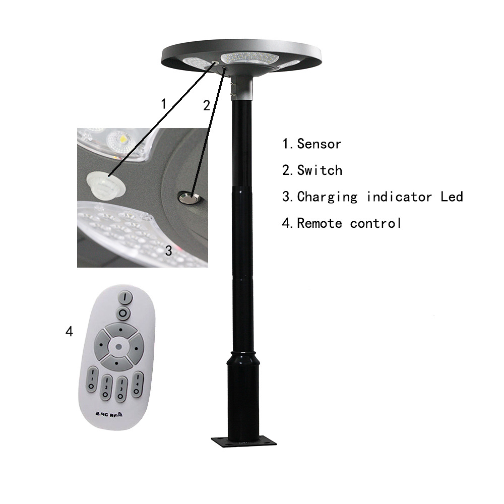 Waterproof IP65 UFO Solar LED  - Outdoor Lighting Battery ulasan dan harga