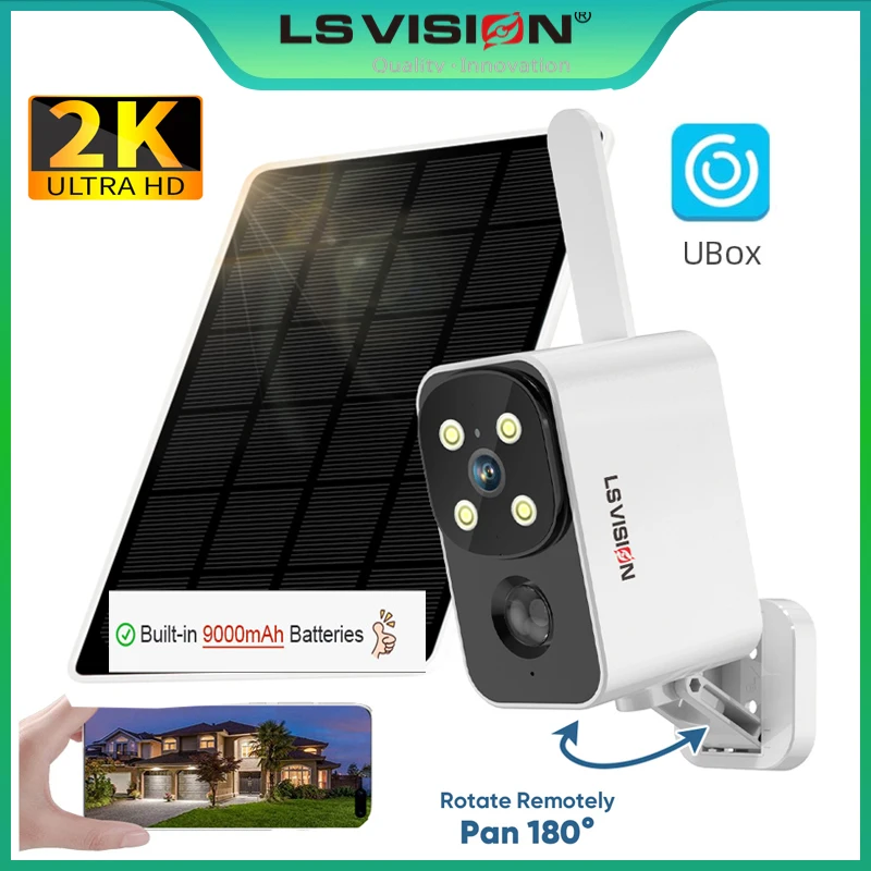 LS VISION Outdoor Solar Camera - Outdoor Lighting Wireless ulasan dan harga