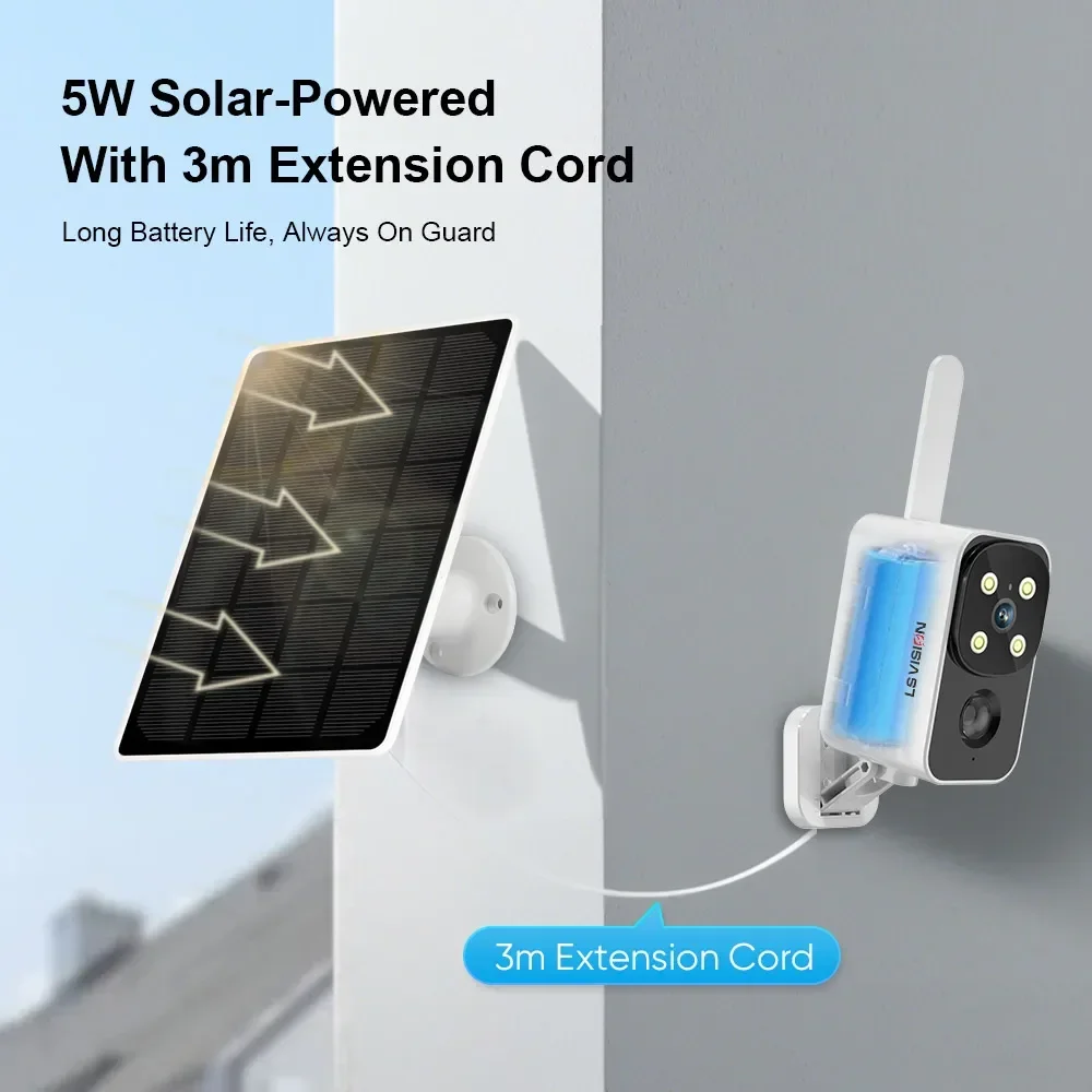 LS VISION Outdoor Solar Camera - Outdoor Lighting Wireless ulasan dan harga