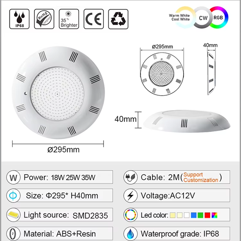 Newest Full Resin Filled 295mm - Pond Light Submersible ulasan dan harga