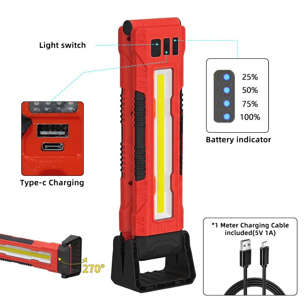 New COB Work Light USB Recharg - Outdoor Lighting Led Strip ulasan dan harga