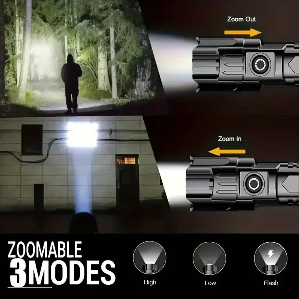 Super Bright LED Flashlight US - Outdoor Lighting Battery ulasan dan harga