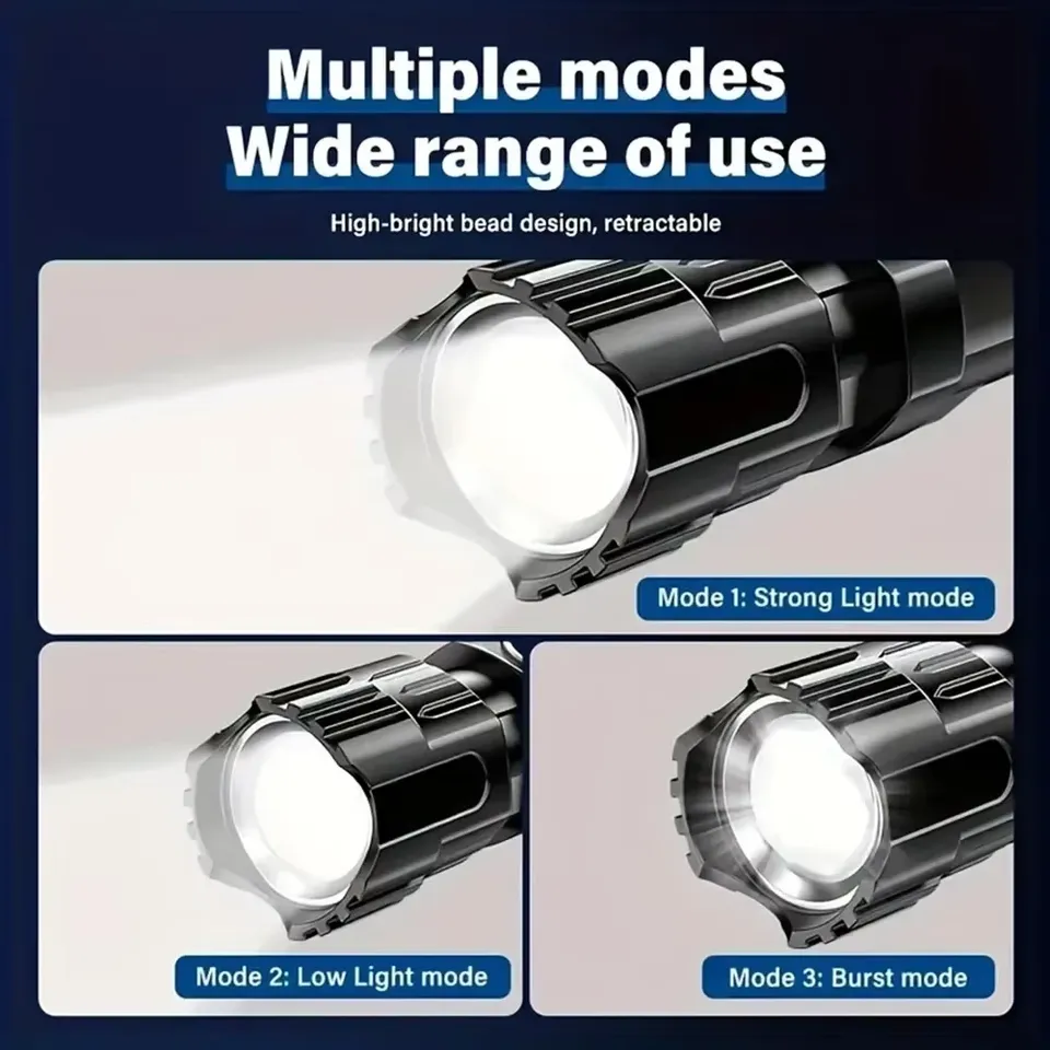 Super Bright LED Flashlight US - Outdoor Lighting Battery ulasan dan harga